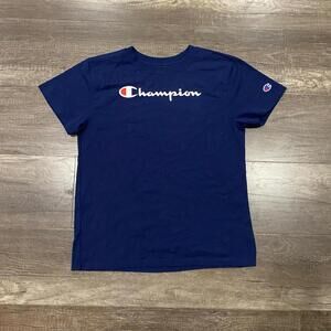 Champion Navy Blue Tshirt Women's Small EUC